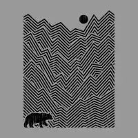 Minimal Sunset BEAR - design