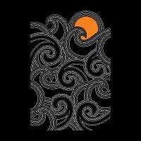 Minimalist Sunset Waves T-Shirt - design