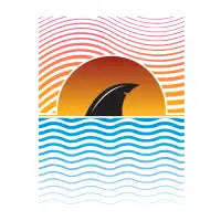 Shark Sunset lines - design