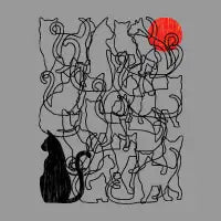 The Cats Sunset - design