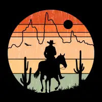 the Desert Rider Sunset - design