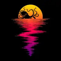 the Octopus Sunset - design
