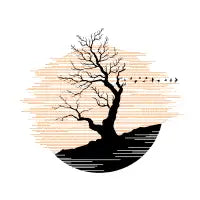 the Tree Sunset - design