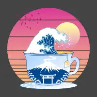 The Great Wave Tea - design