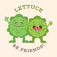 LETTUCE be friends! - design