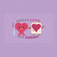 Spread Love, Not Germs! - design