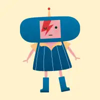David Bowie Katamari Crossover - design