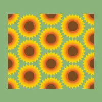 Bauhaus Sunflowers Pattern T-Shirt - design
