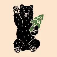 Bear in the Woods T-Shirt - design