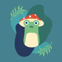 Mushroom frog - design