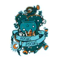 Hocus Pocus - Blue and Orange - design