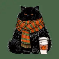 Autumn Vibes Coffee Cat - design