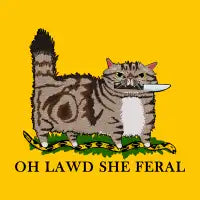 Oh Lawd She Feral Brown Tabby - design