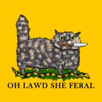 Oh Lawd She Feral Dilute Tortie - design