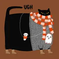 Ugh Halloween Sweater Too Small - design