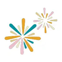 Midnight Firebursts - design