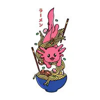 Axolotl Ramen Noodles - design