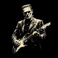 Frankenstein Playing Guitar - design