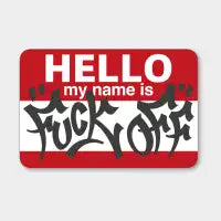 HELLO FUCK OFF - design
