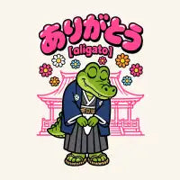 Arigato Alligator - design