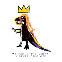 Haired T-Rex T-Shirt - design