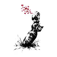 Love Not Bomb - design