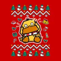 Ugly Sweater: Pocket Duck T-Shirt - design