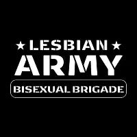 Lesbian Army: Bisexual Brigade - design