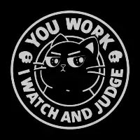 You Work I Watch And Judge - design