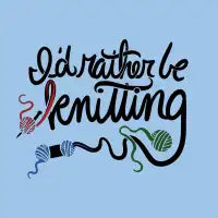 I'd rather be knitting - design