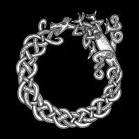 Celtic Knotwork Ouroboros Dragon T-Shirt - design