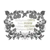 Earth Human Freedom Love - design