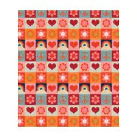 Flower Power Mixed Grid Pattern - design