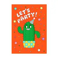 Party Dancing Cactus - Greeting Card - design