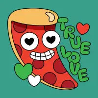 True Love Pizza - design