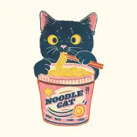 Noodle Cat - design