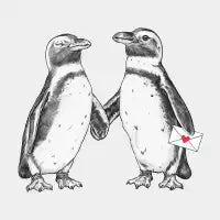 Penguin Couple - design