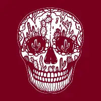 Cacti Skull (White) - design