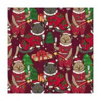 Drinking Cats Ugly Sweater Pattern - design