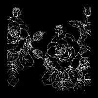 White Roses Silhouette - design