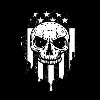 USA Flag Skull - design