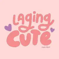 Laging Cute Pink T-Shirt - design