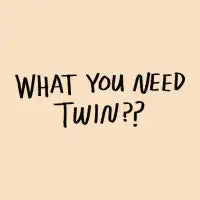 What You Need Twin - design