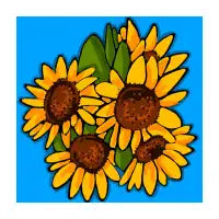 Sunflowers, sun powers - design