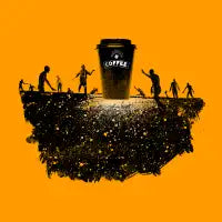 Zombie need coffee - design