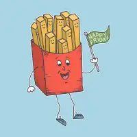 Happy Friday Fries - design