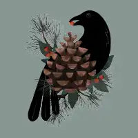 Bird & Winter Berries - design