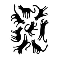 Black Cats Blep T-Shirt - design