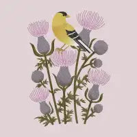 Goldfinch on Thistles - design