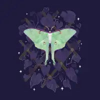 Night Trellis with Luna Moth - design